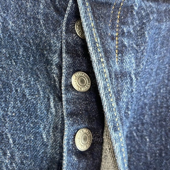 Levi's Premium Men’s 501 93 Straight Leg Jeans The Fillmore Blue Dark Wash 34 34 - Picture 5 of 14